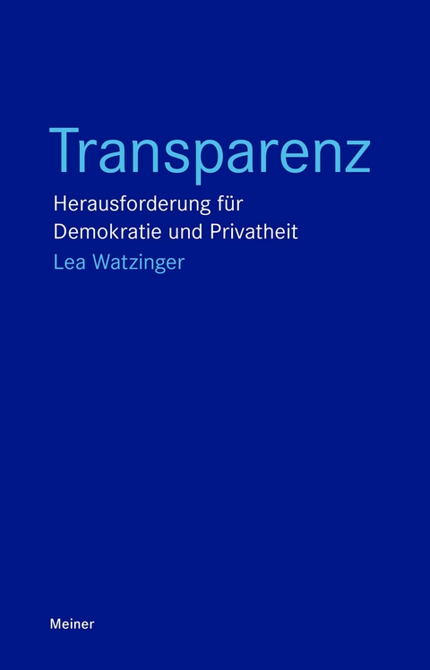 Transparenz -  Lea Watzinger