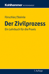 Der Zivilprozess - Förschler, Peter; Steinle, Hermann