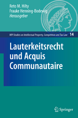 Lauterkeitsrecht und Acquis Communautaire - 