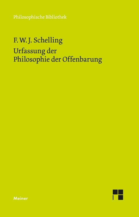 Urfassung der Philosophie der Offenbarung -  Friedrich Wilhelm Joseph Schelling