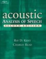 Acoustic Analysis of Speech - Kent, Raymond D.