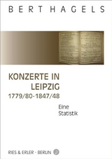 Konzerte in Leipzig 1779/80-1847/48 - Bert Hagels