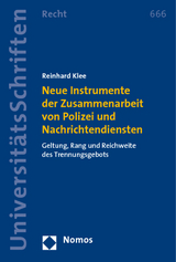 Neue Instrumente der Zusammenarbeit von Polizei und Nachrichtendiensten - Reinhard Klee