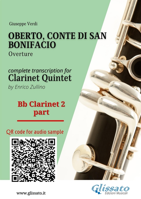 Bb Clarinet 2 part of "Oberto" for Clarinet Quintet - Giuseppe Verdi, a cura di Enrico Zullino