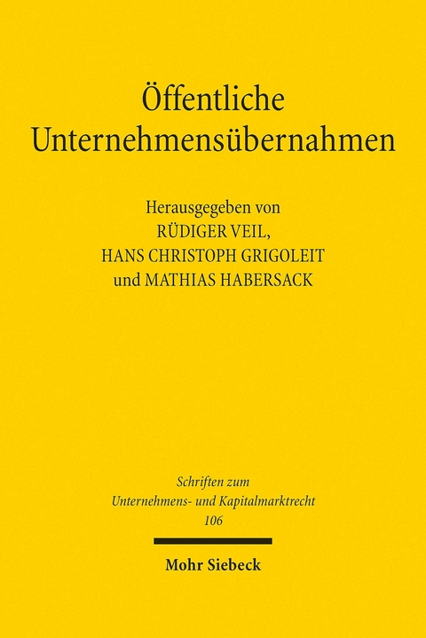 Öffentliche Unternehmensübernahmen - 