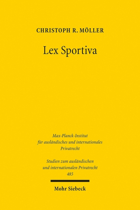 Lex Sportiva -  Christoph R. Möller