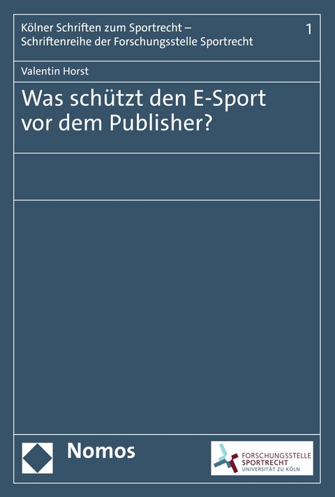 Was schützt den E-Sport vor dem Publisher? - Valentin Horst