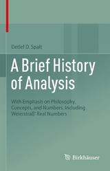 A Brief History of Analysis - Detlef D. Spalt