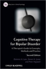 Cognitive Therapy for Bipolar Disorder - Lam, Dominic H.; Jones, Steven H.; Hayward, Peter