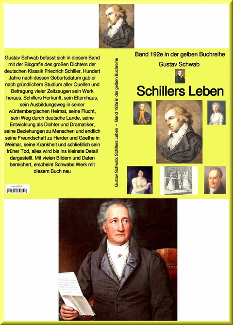 Gustav Schwab: Schillers Leben  –  Band 192e in der gelben Buchreihe - Gustav Schwab