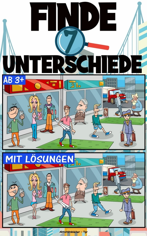 Finde 7 Unterschiede -  Aktivitätsbücher – Tpr