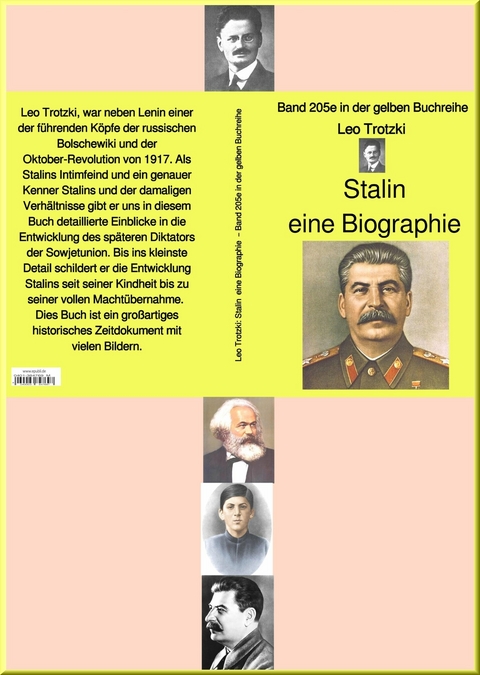 Leo Trotzki: Stalin  eine Biographie  – Band 205e in der gelben Buchreihe – bei Jürgen Ruszkowski - Leo Trotzki