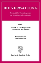 Wissen - Zur kognitiven Dimension des Rechts. - 