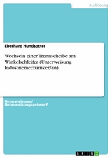 Wechseln einer Trennscheibe am Winkelschleifer (Unterweisung Industriemechaniker/-in) - Eberhard Hundsotter