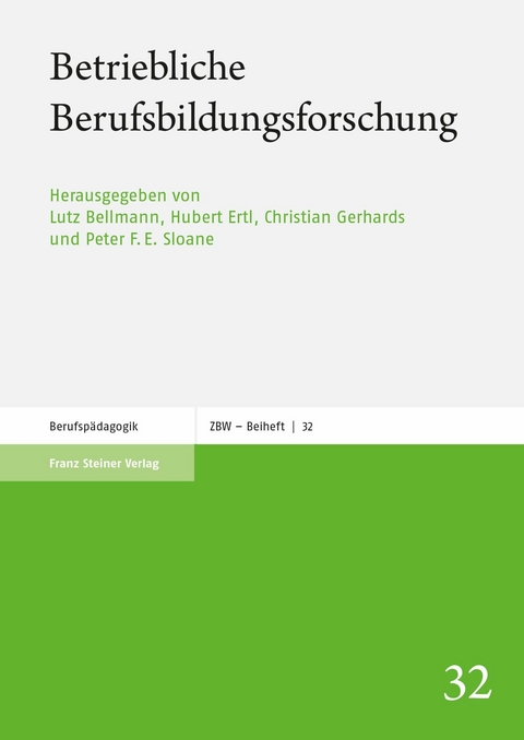 Betriebliche Berufsbildungsforschung - 