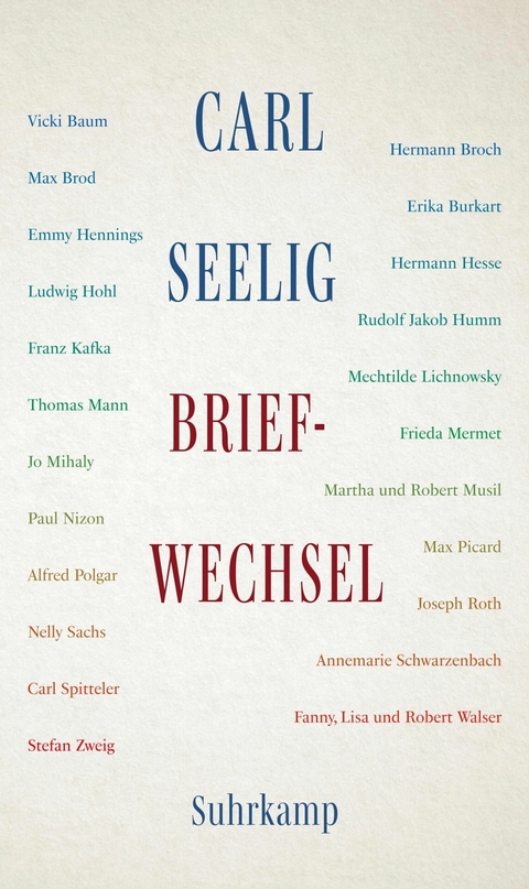 Briefwechsel - Carl Seelig