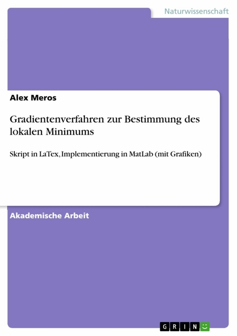 Gradientenverfahren zur Bestimmung des lokalen Minimums - Alex Meros