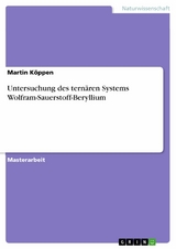 Untersuchung des ternären Systems Wolfram-Sauerstoff-Beryllium - Martin Köppen