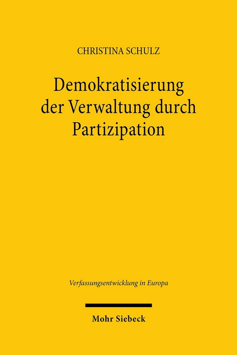 Demokratisierung der Verwaltung durch Partizipation -  Christina Schulz