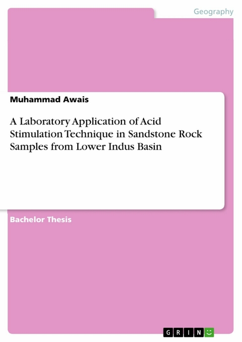 A Laboratory Application of Acid Stimulation Technique in Sandstone Rock Samples from Lower Indus Basin -  Muhammad Awais