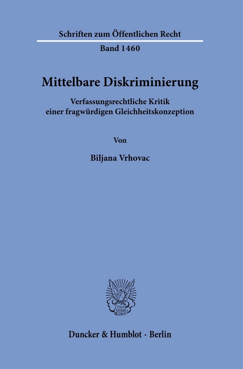 Mittelbare Diskriminierung. -  Biljana Vrhovac