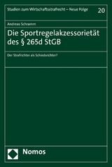 Die Sportregelakzessorietät des § 265d StGB - Andreas Schramm