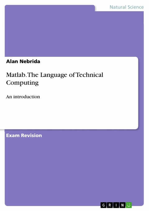 Matlab. The Language of Technical Computing - Alan Nebrida