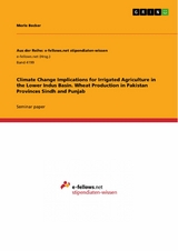 Climate Change Implications for Irrigated Agriculture in the Lower Indus Basin. Wheat Production in Pakistan Provinces Sindh and Punjab - Merle Becker