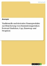 Traditionelle und derivative Finanzprodukte zur Absicherung von Zinsänderungsrisiken. Forward Darlehen, Cap, Zinsswap und Swaption