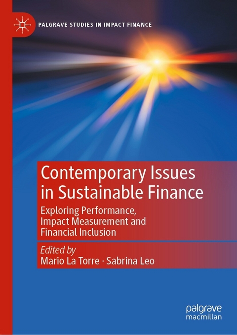 Contemporary Issues in Sustainable Finance - 