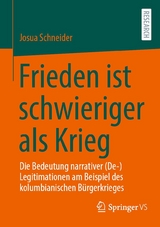 Frieden ist schwieriger als Krieg - Josua Schneider