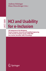 HCI and Usability for e-Inclusion - 