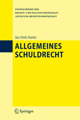 Allgemeines Schuldrecht - Jan Dirk Harke