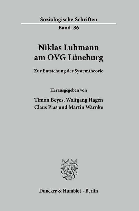 Niklas Luhmann am OVG Lüneburg. - 