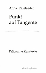 Punkt auf Tangente - Anna Rafetseder