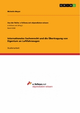 Internationales Sachenrecht und die Übertragung von Eigentum an Luftfahrzeugen - Michelle Meyer