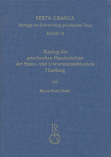 Katalog der griechischen Handschriften der Staats- und Universitätsbibliothek Hamburg - Marina Molin Pradel