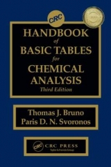 CRC Handbook of Basic Tables for Chemical Analysis - Bruno, Thomas J.; Svoronos, Paris D.N.