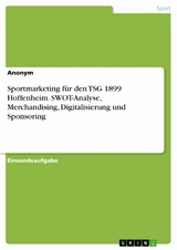 Sportmarketing für den TSG 1899 Hoffenheim. SWOT-Analyse, Merchandising, Digitalisierung und Sponsoring