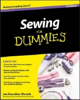 Sewing For Dummies - Saunders Maresh, Jan