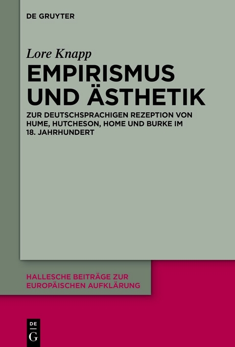 Empirismus und Ästhetik -  Lore Knapp