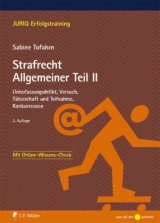 Strafrecht Allgemeiner Teil II - Sabine Tofahrn