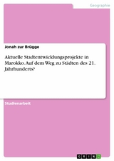 Aktuelle Stadtentwicklungsprojekte in Marokko. Auf dem Weg zu Städten des 21. Jahrhunderts? - Jonah zur Brügge