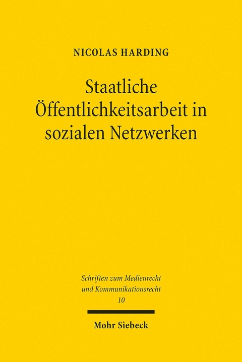 Staatliche Öffentlichkeitsarbeit in sozialen Netzwerken -  Nicolas Harding