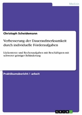 Verbesserung der Daueraufmerksamkeit durch individuelle Förderaufgaben - Christoph Scheidemann