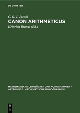 Canon Arithmeticus - C. G. J. Jacobi