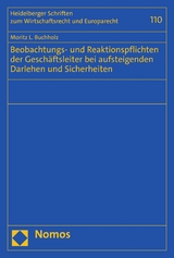 Beobachtungs- und Reaktionspflichten der Geschäftsleiter bei aufsteigenden Darlehen und Sicherheiten - Moritz L. Buchholz