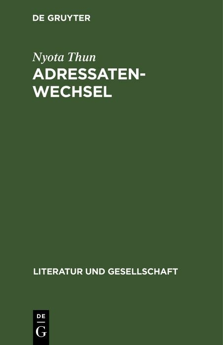 Adressatenwechsel - Nyota Thun