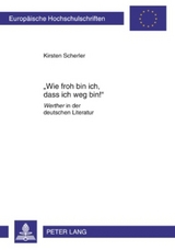 «Wie froh bin ich, dass ich weg bin!» - Kirsten Scherler