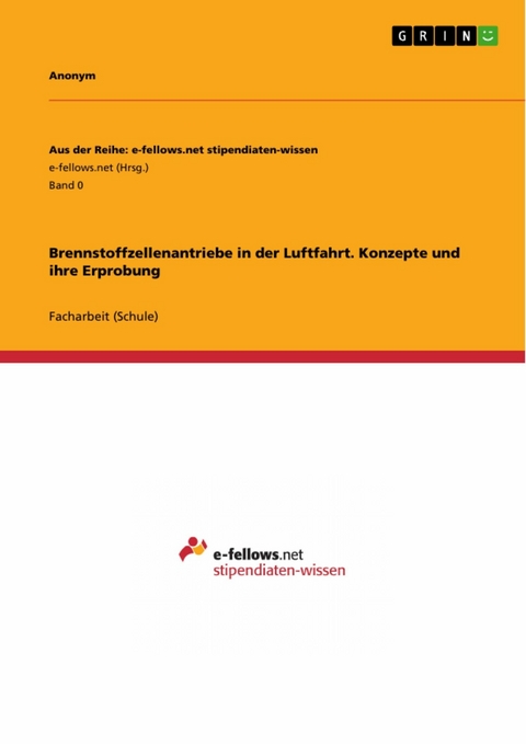 Brennstoffzellenantriebe in der Luftfahrt. Konzepte und ihre Erprobung